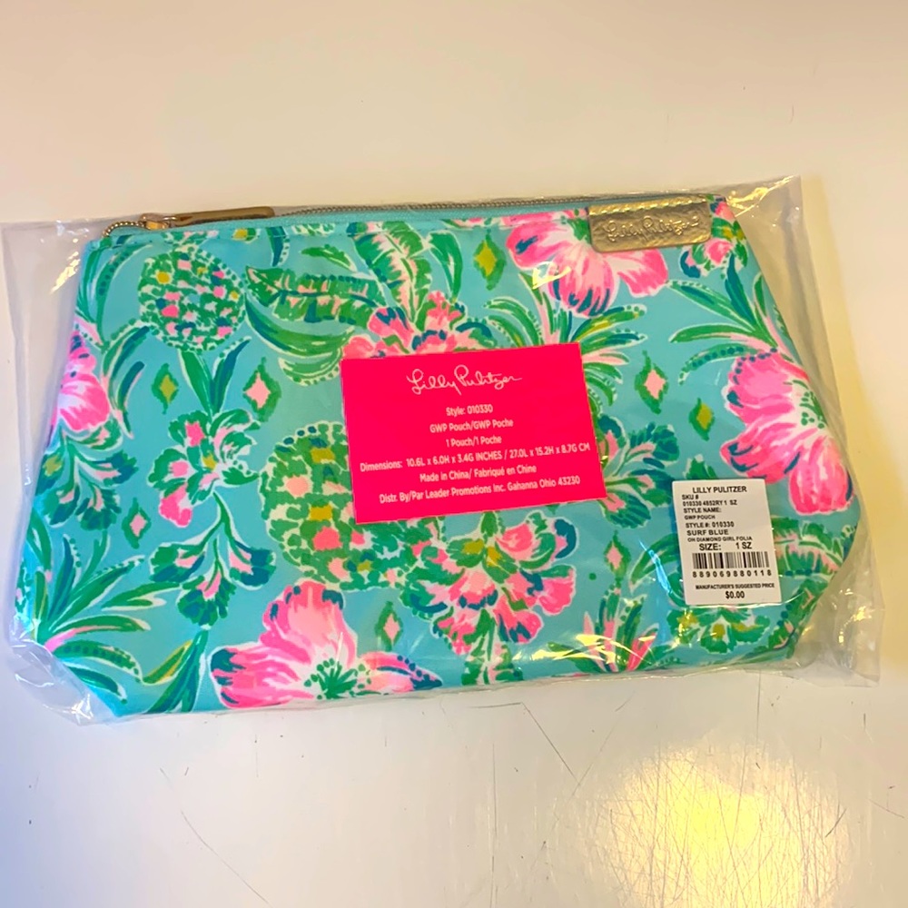 Lilly Pulitzer oh diamond girl pouch NWT